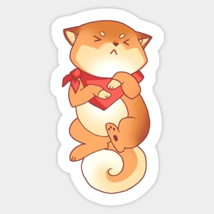 Rude Shiba Dog 5 - Intestinal Distress Sticker